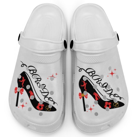 Bride Wedding Engagement Honeymoon Classy Boho Clogs