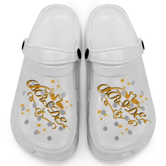 Gold Bride Honeymoon Clogs Bachelorette Party Gift