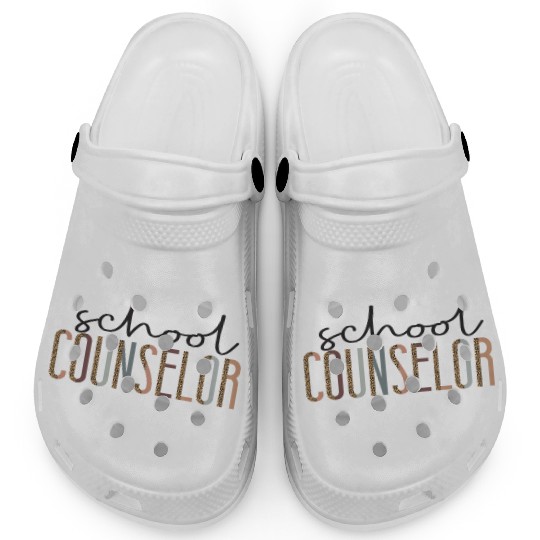 School Counselor Leopard Cheetah Clogs