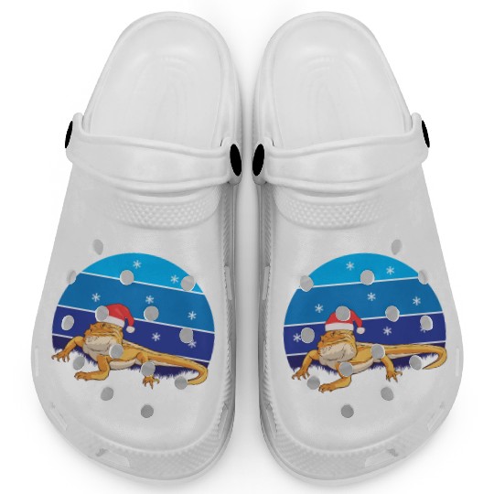 Iguana Christmas Light Sweater Funny Animals Lover Clogs