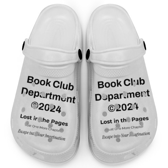 "Book Club" Y2K Streetwear Typography Clogs