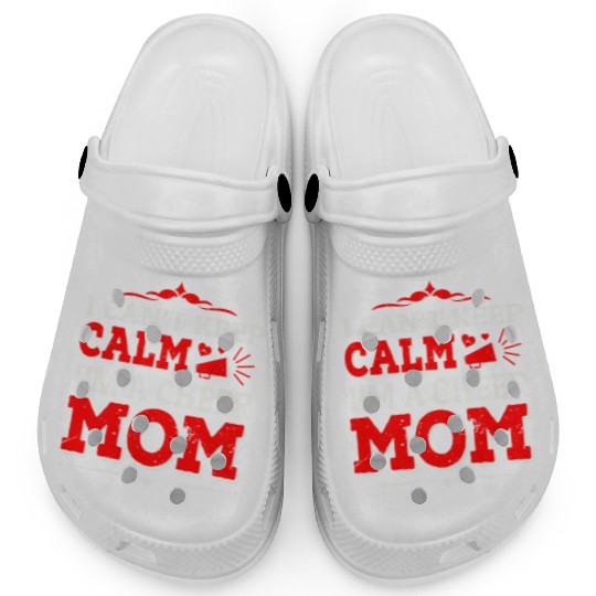 Keep Calm Cheer Mom Cheerleading Mother's Day Clogs