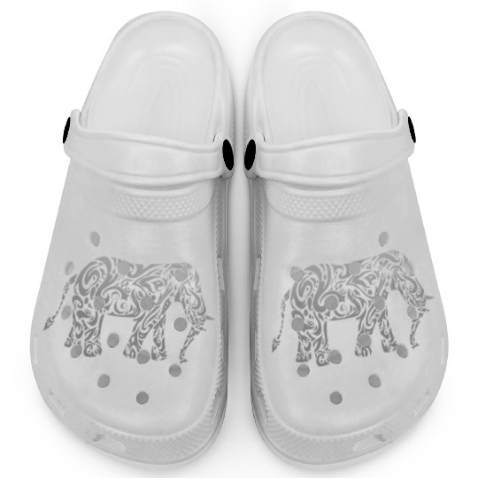 Tribal Elephant Graphic Design Cool Animal Lover Clogs