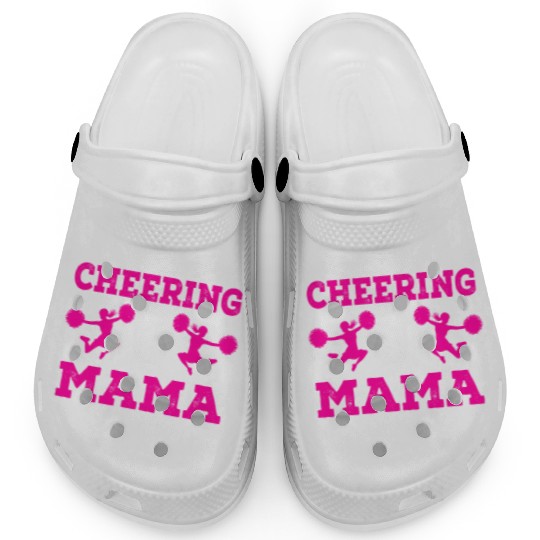 Loves Cheer Mom Cheerleading Mommy Mother's Da Clogs