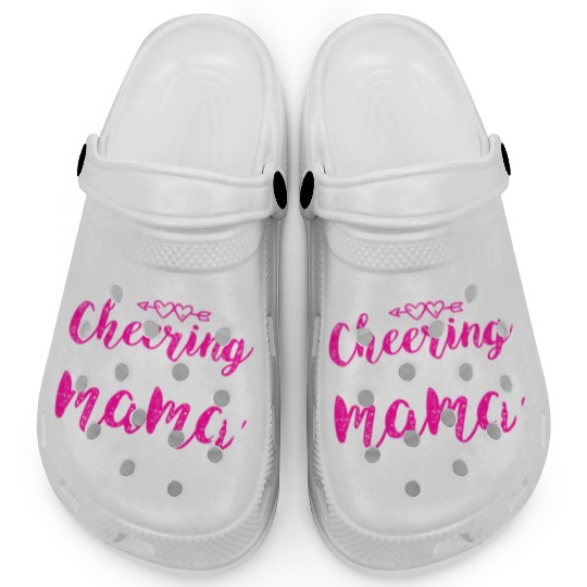 Loves Cheer Mom Cheerleading Mommy Mother's Da Clogs