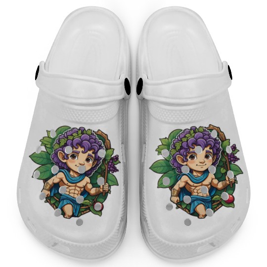 Cute Dionysus Greek Mythology God Clogs
