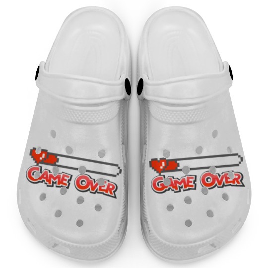 Game Over: Retro Pixel Style Clogs