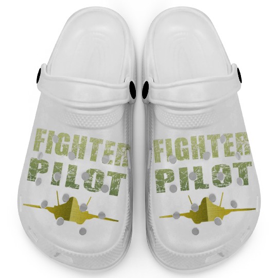 Fighter Pilot F-35 Art Design Clogs