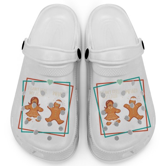 Gingerbread Men Christmas Funny Cookie Baking Xmas Clogs