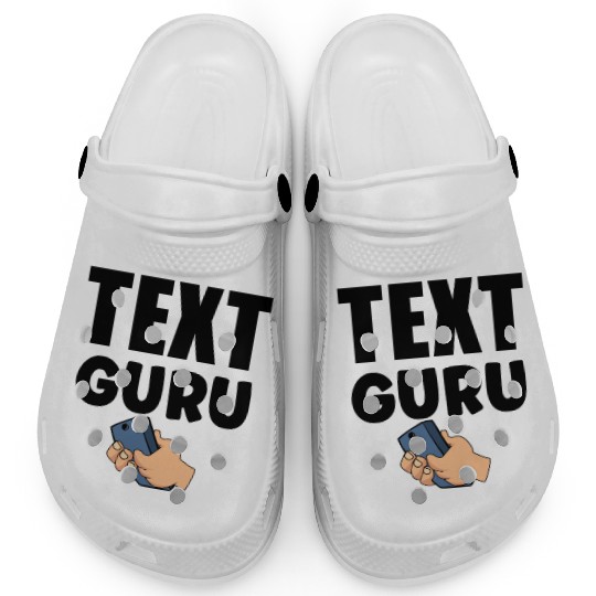 Text Guru Text Gift V2, Typography Art, Clogs
