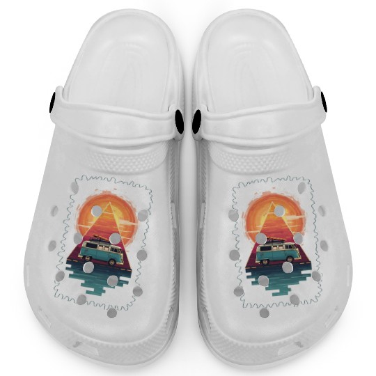 Adventure Awaits Fun Camping Clogs