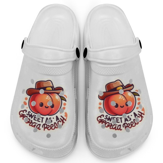 Sweet as a Georgia Peach Sticker Clogs