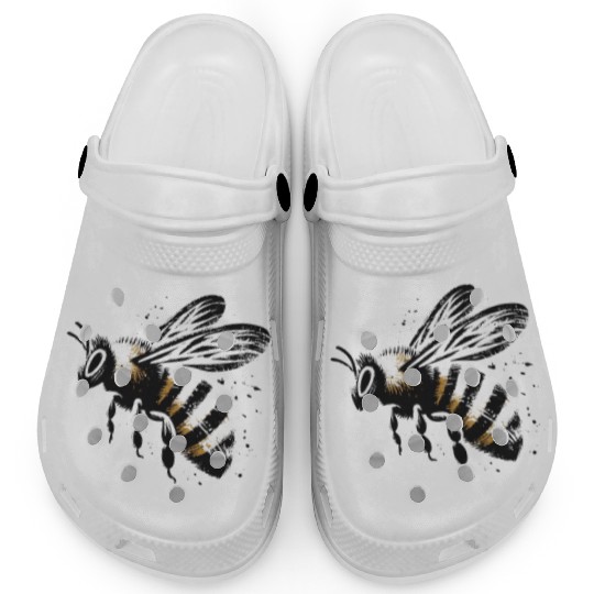 Honey Bee Insect Art 5 Clogs
