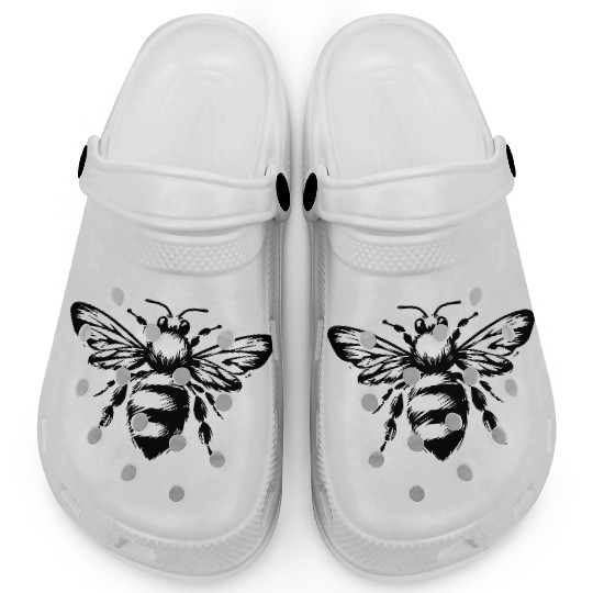 Honey Bee Insect Art Vector path4 Clogs