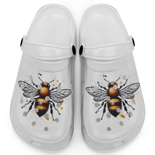 Honey Bee Insect Art Clogs