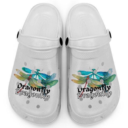 Colorful Dragonflies - Dragonfly Design Clogs