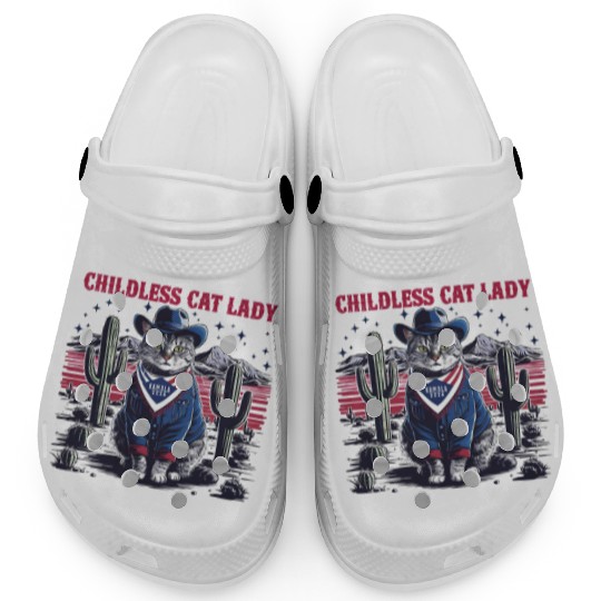 Childless Cat Lady For Kamala Clogs