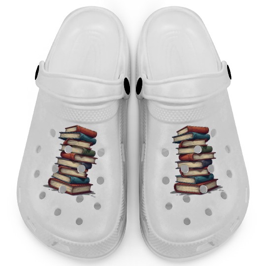 I Read Banned Books Funny Cat Reading Book Clogs