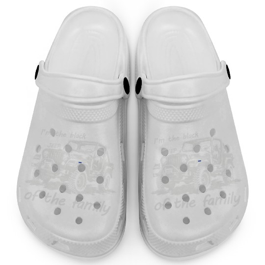 I'm the black jeep of the family Clogs
