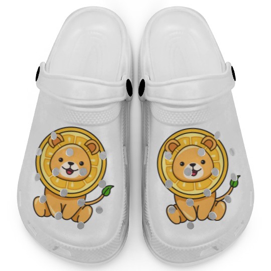 Lion Lemon Design for Lions Lovers Clogs