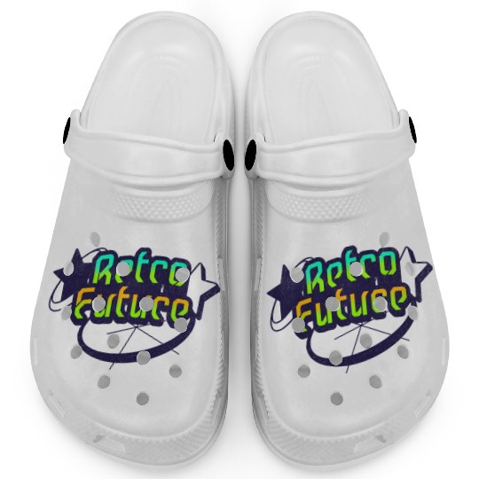 Retro Future - Neon Streetwear for Y2K lovers Clogs