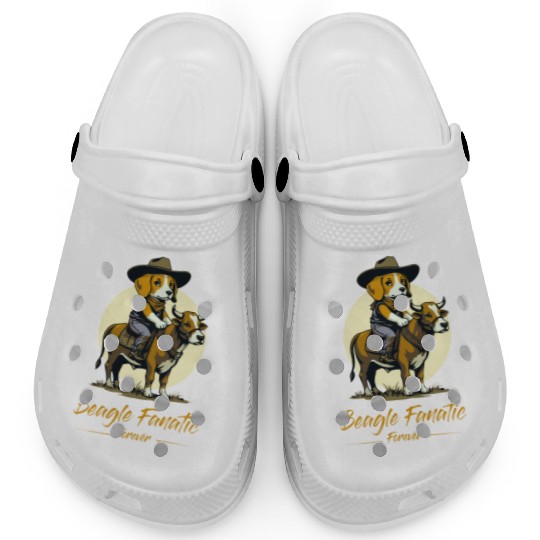 Beagle fanatic forever Clogs