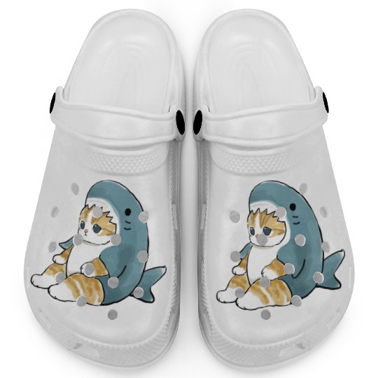sand cat love pet cat shark Clogs