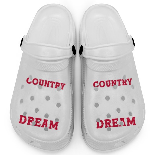 Small Town Us Flag Country Livin Boy Clogs
