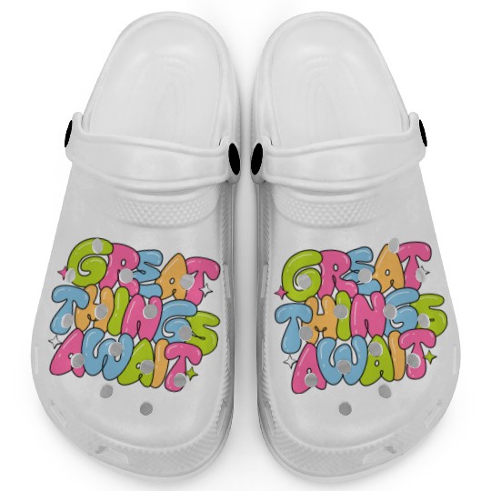 Orange Black Astronaut Retro Business Clogs 1