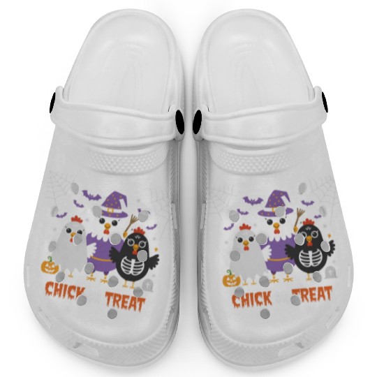 Chick Or Treat Halloween Fun With Witch Chicken Clogs