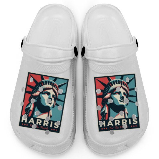 Harris 2024 statue of liberty Kamala Harris Clogs
