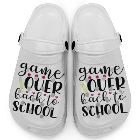 Game Over Back To School Clogs