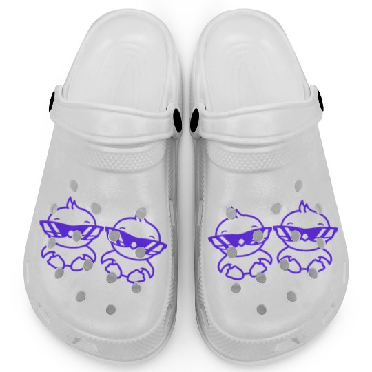 2 Duck Chick Birds Party Animals Crew Team Friends Clogs