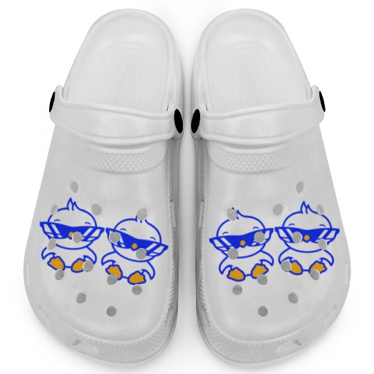 2 Duck Chick Birds Party Animals Crew Team Friends Clogs
