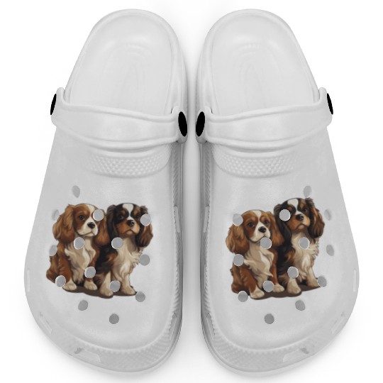 Cavalier King Charles Spaniel I Was Normal 2 Clogs