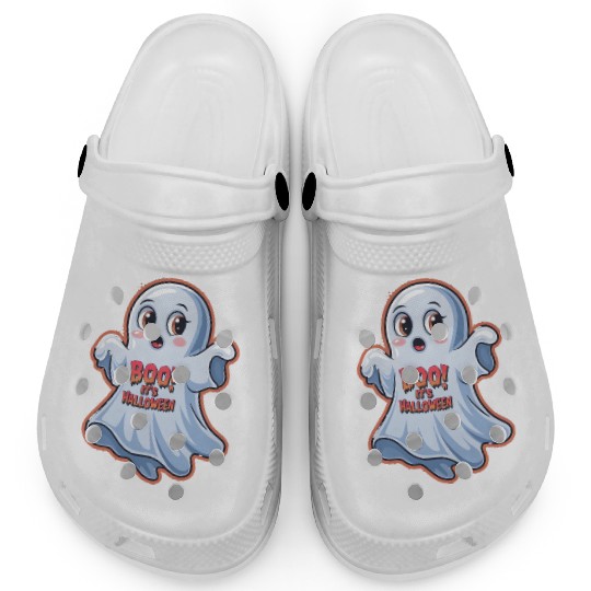 Scared Little Ghost Clogs