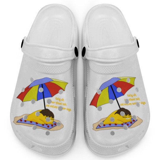 Salty air, sun kissed hair. Clogs