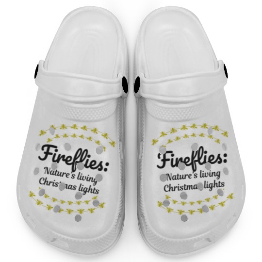 Fireflies Firefly Lightning Bug Insect Christmas Clogs
