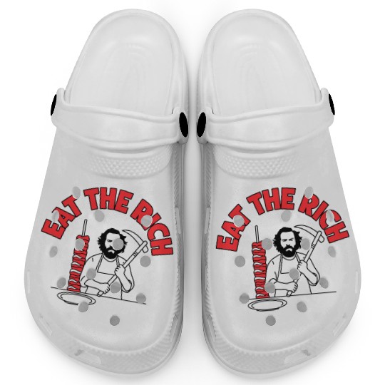 Eat The Rich Döner Kebab Parody Design Clogs