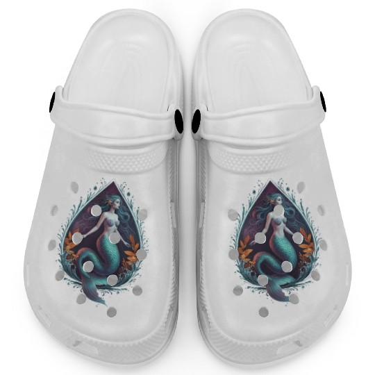 Mermaid's Ocean Drop: Ethereal Waters Clogs