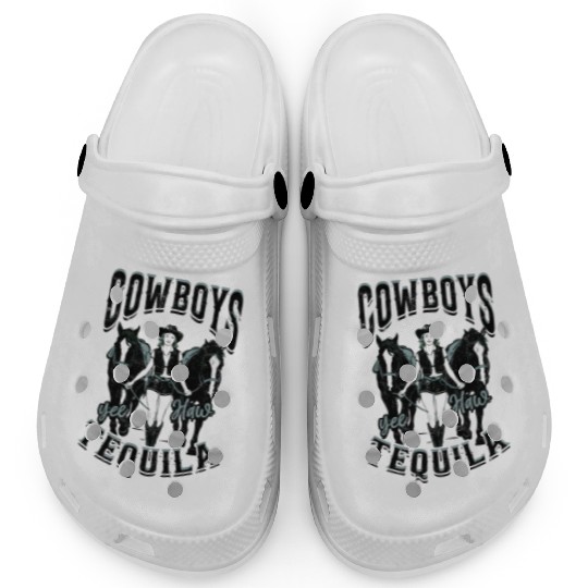 Cowboys and Tequila - Cowgirl Clogs