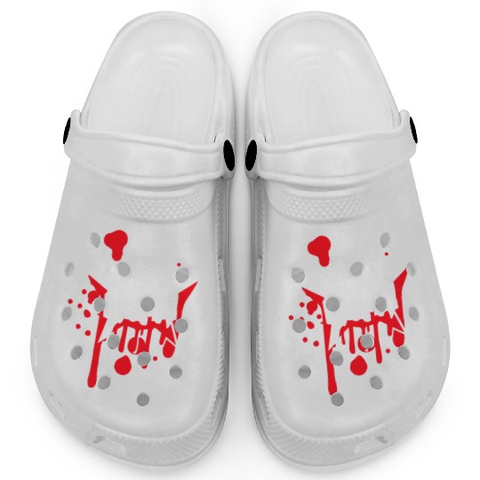 Heavy Metal Rocks Hard Rock Music Graffiti Star Clogs