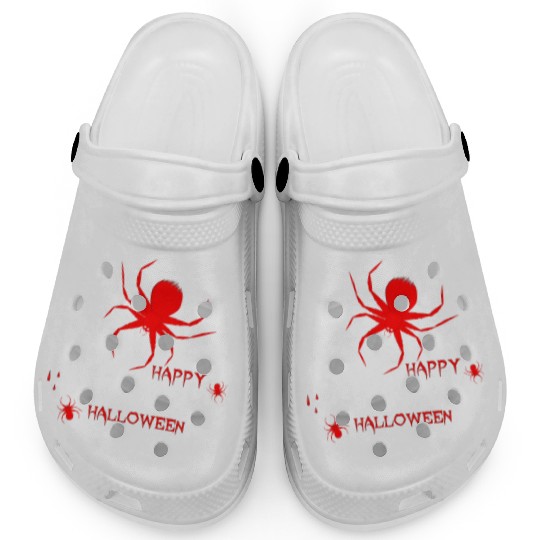 Spooky Spider Halloween Design Clogs