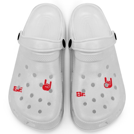 5 Be Different Heavy Metal Hard Rock Hand Gestures Clogs