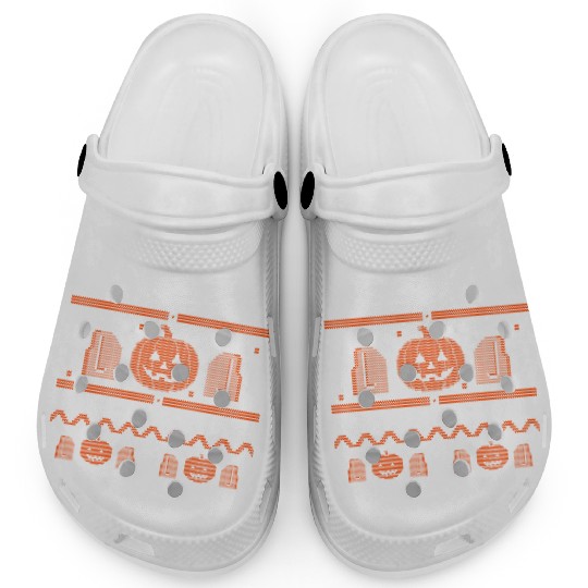Pumpkin Spice Halloween Drink Clogs