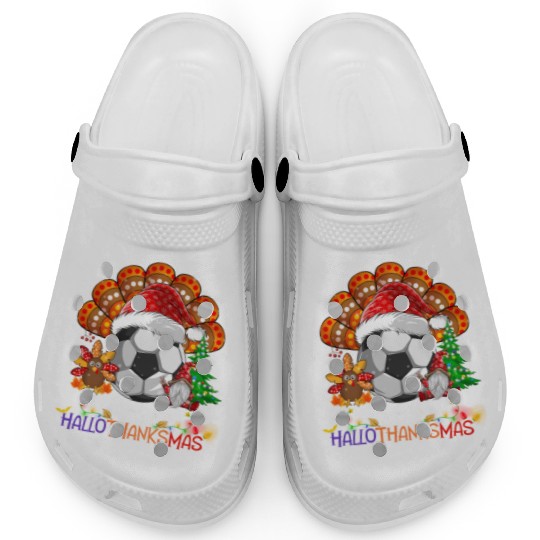Soccer Turkey Gnome Happy Hallothanksmas Clogs