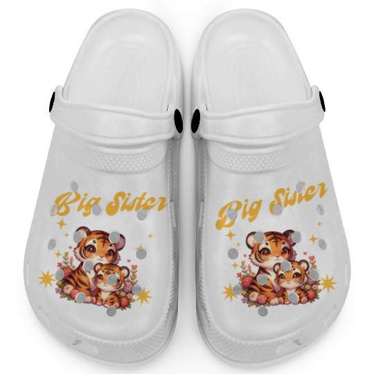 Soon I Will Be A Big Sister Sweet Tigers Clogs
