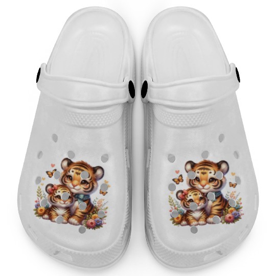 I'm Going To Be A Big Sister Cute Tiger Clogs