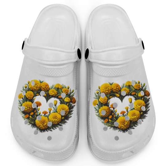 Marigold Flowers Clogs