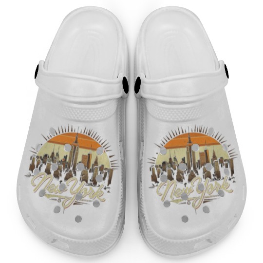 New York Skyline - Iconic Cityscape Beauty Clogs